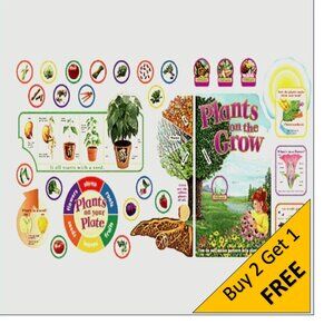 Plants on the Grow Extra Large BULLETIN BOARD SET LAMINATED  Classroom Posters